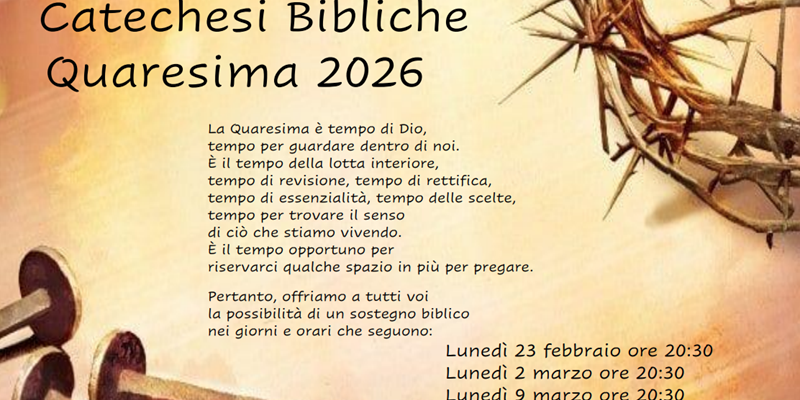 Catechesi bibliche quaresimali